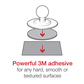 RAP-B-378-AP-MAGU:RAP-B-378-AP-MAGU_8:RAM Flex Adhesive Double Ball Mount for Apple MagSafe