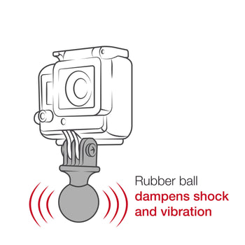 RAP-B-460-A-GOP1U:RAP-B-460-A-GOP1U_8:RAM Tough-Strap™ Double Ball Mount with Universal Action Camera Adapter