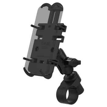 RAP-B-460-A-PD3U:RAP-B-460-A-PD3U_1:RAM Quick-Grip™ Phone Mount with RAM Tough-Strap™ Handlebar Base