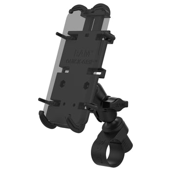 RAP-B-460-A-PD4U:RAP-B-460-A-PD4U_1:RAM Quick-Grip™ XL Phone Mount with RAM Tough-Strap™ Handlebar Base