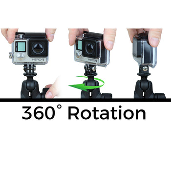 RAP-B-GOP2-A-GOP1U:RAP-B-GOP2-A-GOP1U_3:RAM Ball Adapter for GoPro Bases with Universal Action Camera Adapter
