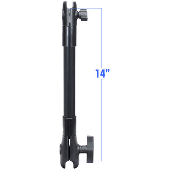 RAP-CB-201-14U:RAP-CB-201-14U_1:RAM 14" PVC Pipe Extension with B Size & C Size Socket Arms
