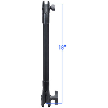 RAP-CB-201-18U:RAP-CB-201-18U_1:RAM 18" PVC Pipe Extension with B Size & C Size Socket Arms