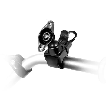 RAP-SB-187U:RAP-SB-187U_2:RAM EZ-Strap™ Rail Mount with Double Ball and Diamond Base Adapter