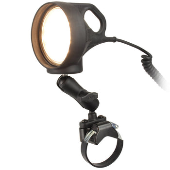 RAM-B-152-231Z-2:RAM-B-152-231Z-2_1:RAM ATV/UTV Rail Mount with LED Spotlight