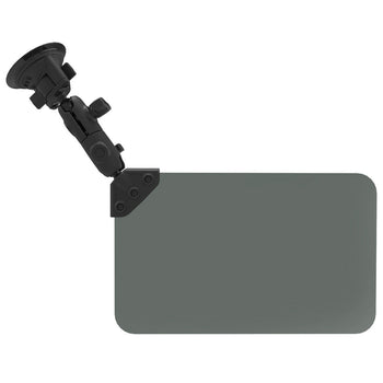 RAM-B-166-326-VIS-G1U:RAM-B-166-326-VIS-G1U_1:RAM Twist-Lock™ Suction Cup Mount with Swivel Socket Arm & Sun Visor