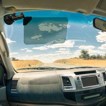RAM-B-166-326-VIS-G1U:RAM-B-166-326-VIS-G1U_5:RAM Twist-Lock™ Suction Cup Mount with Swivel Socket Arm & Sun Visor