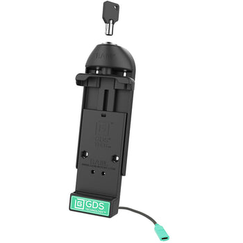 RAM-GDS-DOCKL-V3CU:RAM-GDS-DOCKL-V3CU_1:GDS Locking Vehicle Phone Dock + Data with USB Type-C for IntelliSkin