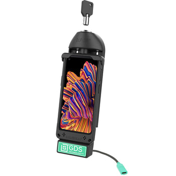 RAM-GDS-DOCKL-V3CU:RAM-GDS-DOCKL-V3CU_2:GDS Locking Vehicle Phone Dock + Data with USB Type-C for IntelliSkin