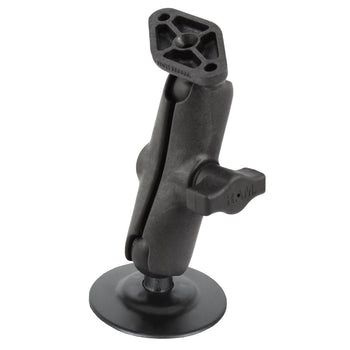 RAP-B-378-238U:RAP-B-378-238U_1:RAM Flex Adhesive Double Ball Mount with Diamond Plate - B Size Medium