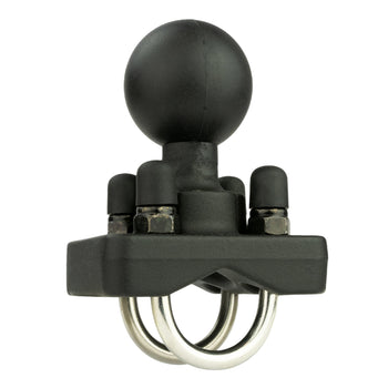 RAM-235-2U:RAM-235-2U_2:RAM Double U-Bolt Ball Base for .75" - 1" Rails