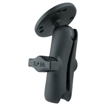 RAM-B-103U:RAM-B-103U_2:RAM Double Socket Arm with Round Plate - B Size Medium